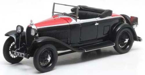 BUGATTI Type 40 Roadster (1929), black / dark red