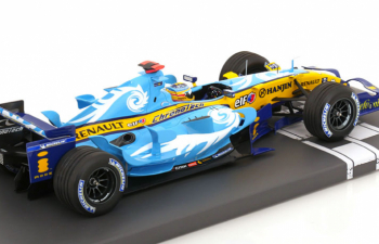 RENAULT F1 R26 Team Mild Seven Renault F1 №1 World Champion Turkish Gp (2006) Fernando Alonso, Light Blue Yellow
