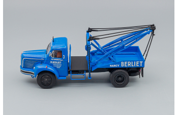 BERLIET Glm 10 Truck Depanneuse Carro Attrezzi - Wrecker Road Service 2-assi 1955, Blue