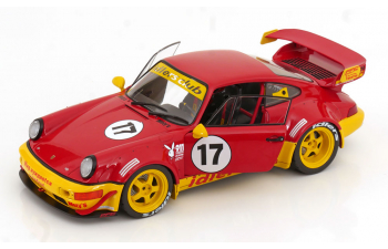 PORSCHE 911 964 Rwb №17 Body Kit Maty's Idlers Racing (1994), Red Yellow