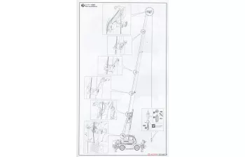 Сборная модель TADANO Crevo Gr-130nl/n Mini G4 2013 Telescopic Tractor - Elevatore