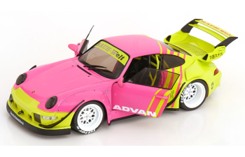 PORSCHE 911 (993) RWB Body Kit (2024), pink yellow