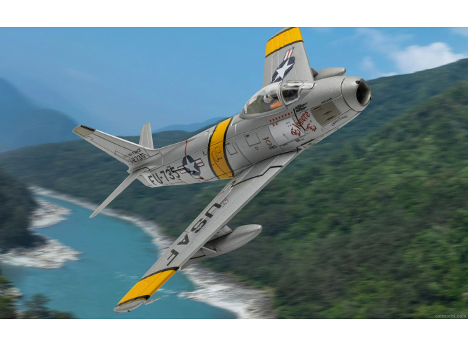 NORTH AMERICAN - F-86E SABRE MILITARY AIRPLANE ELEANOR CHRISTINE WILLIAM T. BILL WHISNER Jr.