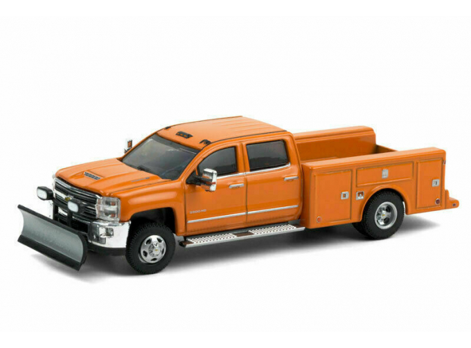 CHEVROLET Silverado 3500 Dually Service Bed with Snow Plow (снегоуборочная) 2018 Tangier Orange