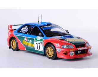 SUBARU Impreza WRC n.17 P.Bourne-G.Vincent Rally New Zealand (2000), red / blue