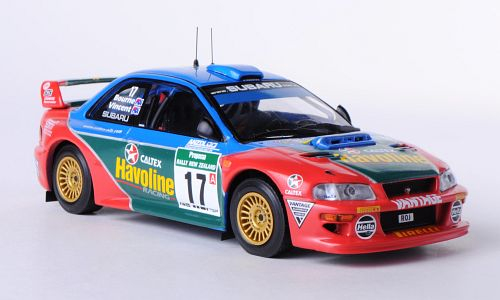 SUBARU Impreza WRC n.17 P.Bourne-G.Vincent Rally New Zealand (2000), red / blue