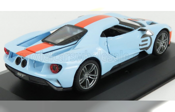 FORD Gt №9 (2019) - Gulf Coulors, Light Blue Orange