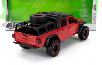 JEEP Gladiator Pick-up (2020) With Set 4x Tires, Red Black