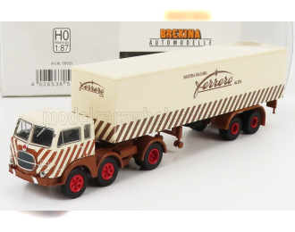 FIAT 690 T Truck 3-assi Telonato Industria Dolciaria Ferrero (1960), Beige Brown