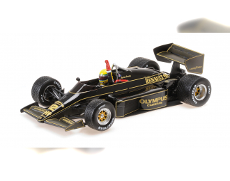 LOTUS F1 97t Renault Turbo Team Lotus №12 Winner Portugal Gp Dirty Version (1985) Ayrton Senna, Black