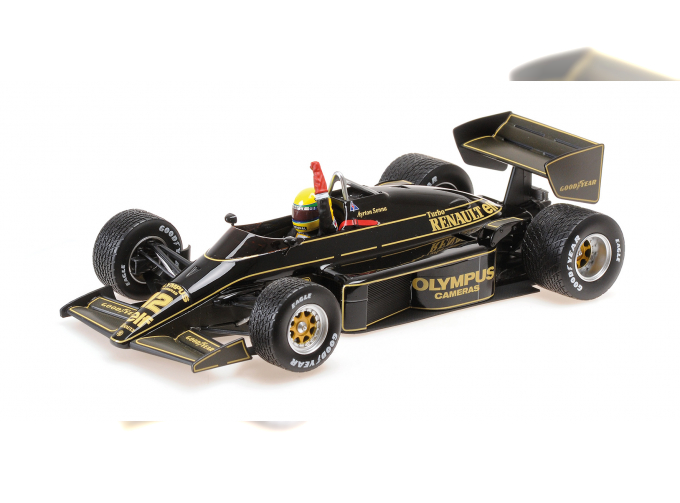 LOTUS F1 97t Renault Turbo Team Lotus №12 Winner Portugal Gp Dirty Version (1985) Ayrton Senna, Black