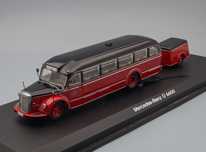 (Б/У) MERCEDES-BENZ O 6600 "Classic Overland" + Trailer, red / black