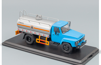 DONGFENG 140 series fuel tank truck, blue / silver