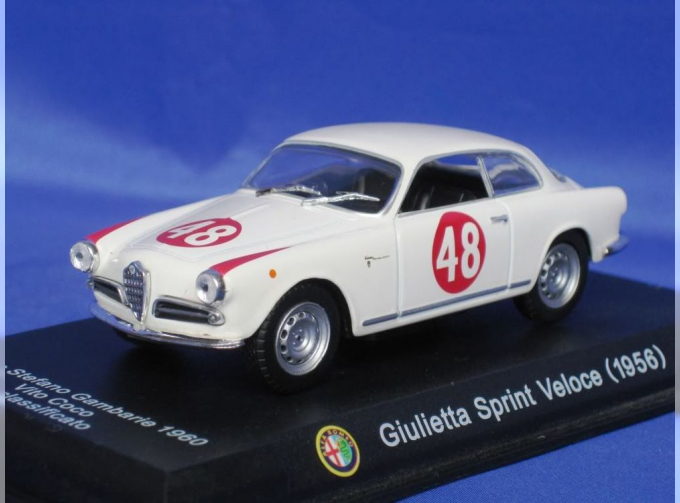 ALFA ROMEO Giulietta Sprint Veloce #48 Santo Stefano Gambarie (1956), white