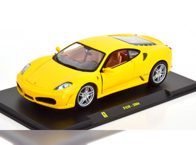 FERRARI F430 (2004) - Con Vetrina - With Showcase, Yellow