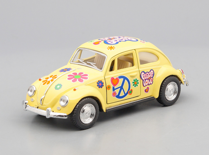 VOLKSWAGEN Classical Beetle Peace and Love (1967), yellow