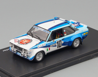 FIAT 131 Abarth Team Fiat Italia N10 Winner Rally Montecarlo (1980) W.Rohrl - C.Geistdorfer, White 2 Tone Blue