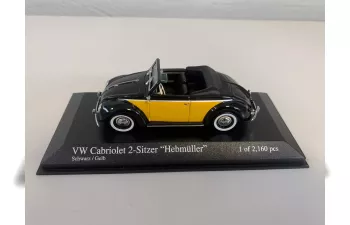 VOLKSWAGEN HEBMUELLER CABRIOLET (1949), black/yellow