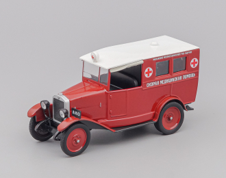 АМО Ф-15 Скорая мед. помощь, Автомобиль на службе 32, красный