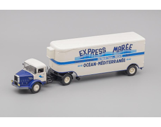 BERNARD 150mb Truck Semi-frigo Express Maree Transports (1951), cream / blue