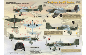 Набор декалей Junkers Ju-87 Stuka Wet decal