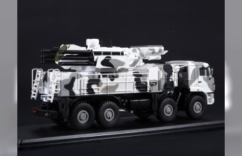 Камский грузовик 6560 ЗРПК 96К6 (Панцирь-С1) камуфляж Арктика