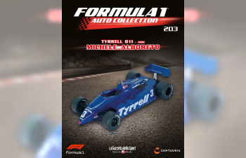 TYRRELL F1 011 Denim №3 Long Beach Gp (1982) Michele Alboreto, Blue