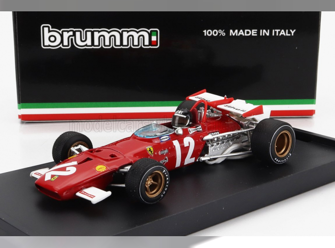 FERRARI F1 312b N 12 Winner Gp Austrian (1970) Jacky Ickx - With Driver Figure, Red White