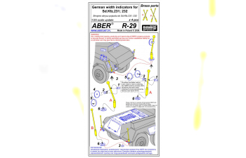 German width indicator for Sd.Kfz.231; 232 x 4 pcs