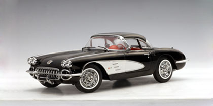 CHEVROLET Corvette (TUXEDO BLACK)(LIMITED EDITION 6000PCS WORLDWIDE) 1959, BLACK