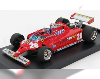 FERRARI F1 126ck Turbo N 28 Monaco Gp 1981 D.pironi - With Driver Figure, Red