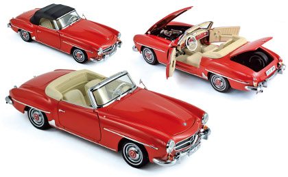 MERCEDES-BENZ 190 SL Cabriolet (R121) 1955, Red