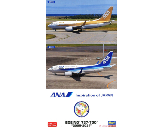 Сборная модель ANA Boeing 737-700, 2005 - 2021 (2x)