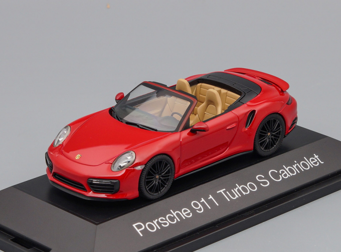 PORSCHE 911 Turbo S Cabriolet, red