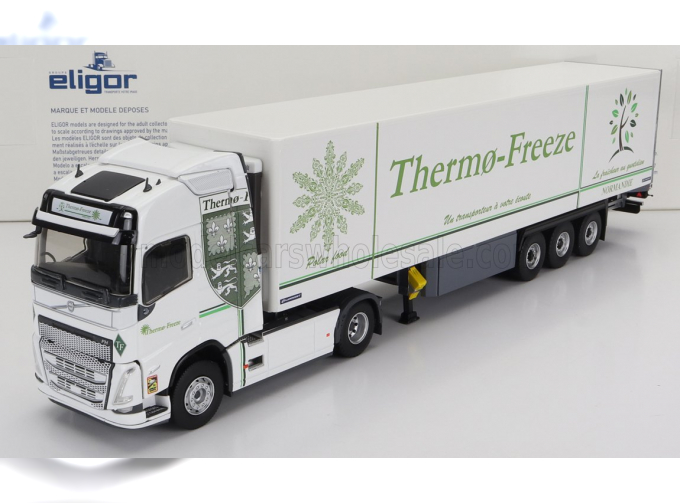 VOLVO Fh4 Truck Semi-frigo Thermo-freeze Transport (2020), White Green