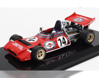 TECNO F1 Pa123 Team Martini Racing №14 Season (1972) Nanni Galli - Con Vetrina - With Showcase, Red