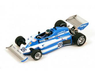 LIGIER JS7, 26, ПОБЕДИТЕЛЬ Sweden GP 1977 Jacques Laffite, blue