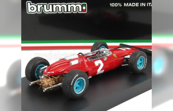 FERRARI F1 158 N 2 Winner Italy Gp John Surtees 1964 World Champion, Red