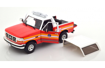 FORD Bronco FDNY (1996), white red orange