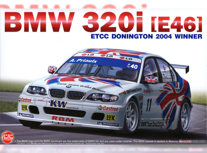 Сборная модель BMW 320i E46 ETCC Donington Winner (2004)