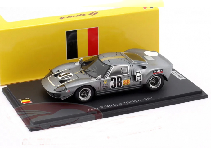 FORD GT40 #38 8th 1000km Spa David Prophet, Richard Bond (1968)