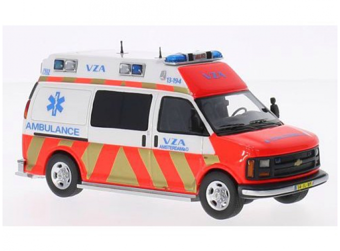 CHEVROLET GMT 600 Ambulance VZA Amsterdam (2005), white / red