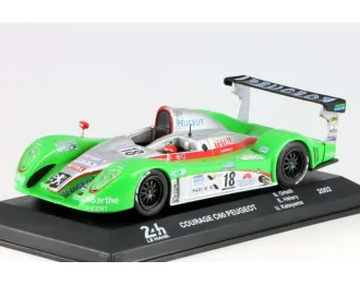 COURAGE C60 Peugeot A32 3.2l Turbo V6 Team Pescarolo Sport №18 24h Le Mans (2002) Stephane Ortelli - Ukyo Katayama - Eric Helary, Green Silver