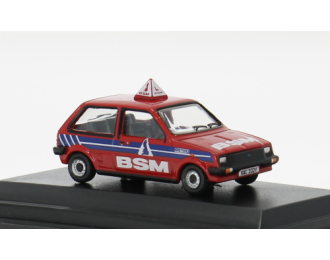 AUSTIN Mini Metro (1982) British School of Motoring, red