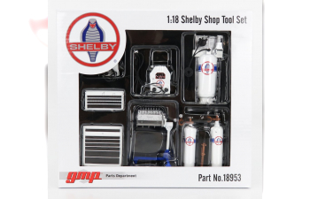 ACCESSORIES Set Officina Garage Tool Set Shelby, White Blue