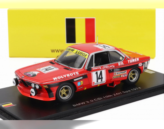 BMW 3.0 Csi Team Luigi Racing №14 24h Spa (1974) Marc Demol - Hughes De Fierlant - Pierre Dieudonne, Orange