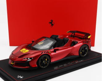 FERRARI Sf90 Xx Stradale Spider (2024) - Con Vetrina - With Showcase, Rosso Portofino - Red Met Yellow