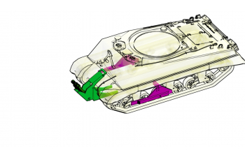 Набор для доработки M4A3 (75) W and M1 Dozer Blade