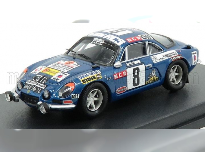 RENAULT Alpine A110 N8 Rally Du Maroc (1974) Tahitien - G.de Warren, Blue Met