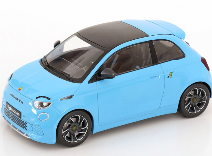 FIAT 500e Abarth (2024), light blue